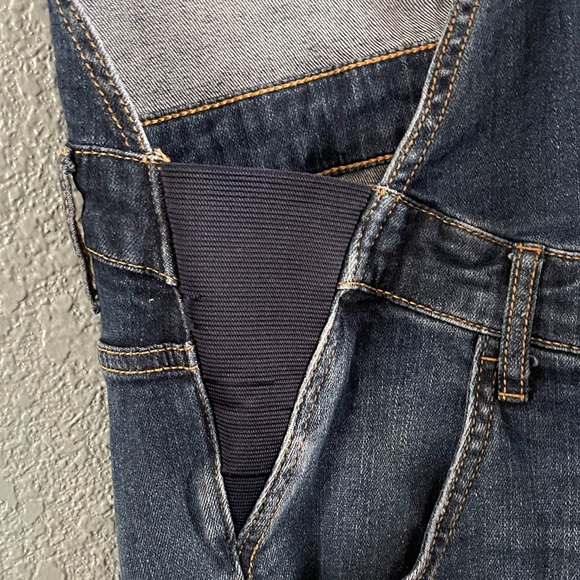 Maternity Denim Short Overalls - Picture 6 of 7